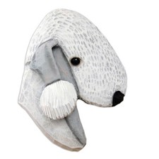 Bedlington terrier head - bedlington,