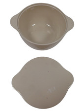 Terrance Conran Cream Ceramic Casserole Dish With Lid Vintage Cookware Used