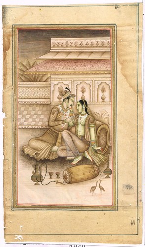 Mughal painting emperor - painting,