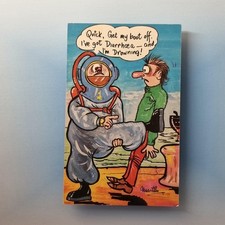 Comic Postcard C1980 Deep Sea