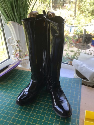 Moda pelle long boots - in,