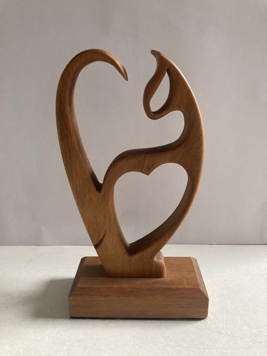 Mid century style wooden cat - mid,