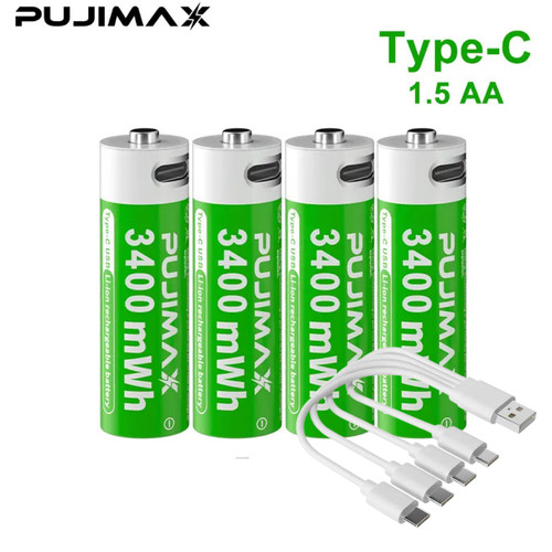 4pack usb rechargeable - usb, aa