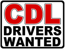 CDL Drivers Wanted Decal