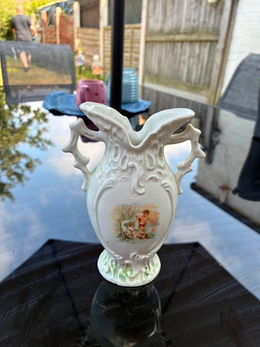 Vintage porcelain twin-handled
