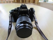 Canon F1 SLR camera with 100mm 1:4 lens