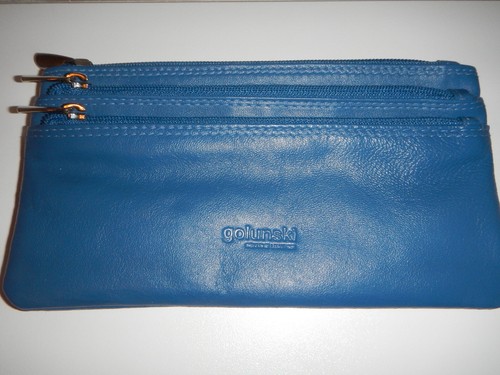 Golunski blue leather coin - golunski,