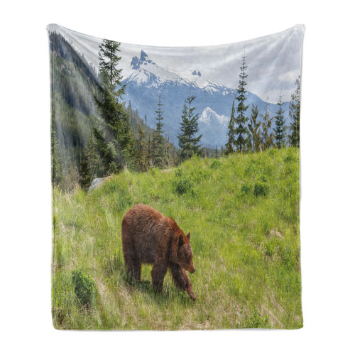 Bear soft flannel - fleece, throw