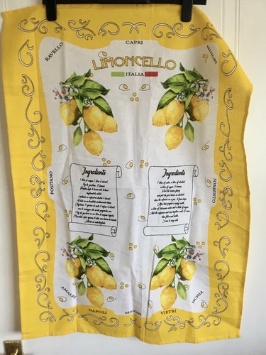 Limoncello recipe tea - recipe, towel