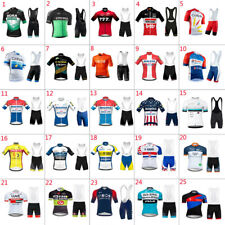 Men Cycling team Short Sleeve Jersey Bib Short Cycling Jersey Cycling bib Shorts