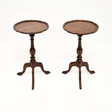 Pair antique burr walnut - pair,