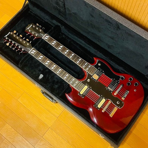 Mavis double neck guitar hard - neck,