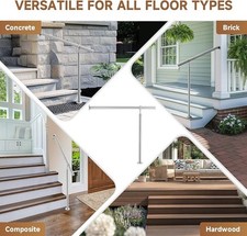 Stainless steel handrail, Out/Indoor entry stairs luxury villa ind. RRP £70