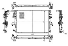 RADIATOR ENGINE COOLING FITS