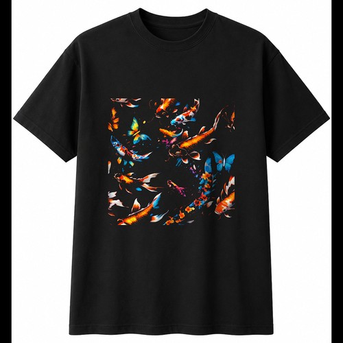 Psychedelic koi butterfly - psychedelic,