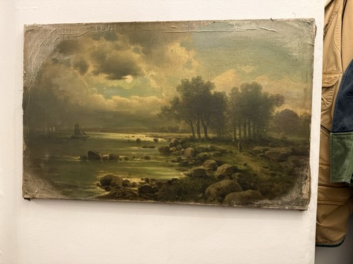 Dreamy antique oil canvas - antique,