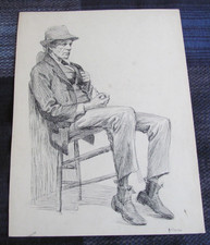 Antique Pen & Ink Drawing 