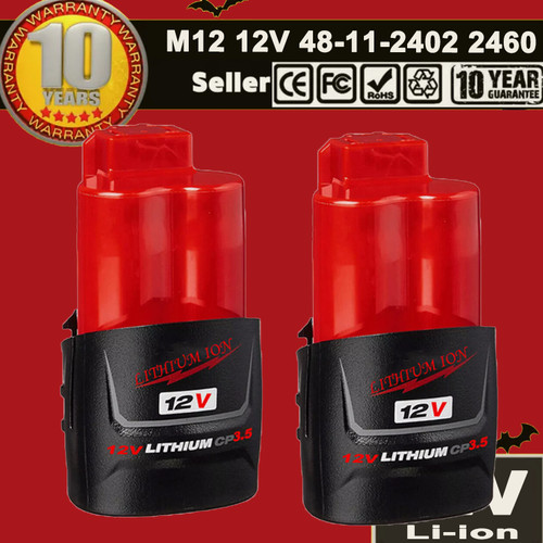 12v 5ah ion battery - 2x,
