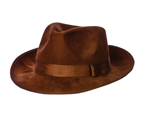 New brown suede - suede, fedora