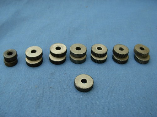 Assorted knurling wheels 5 - assorted, 15.5