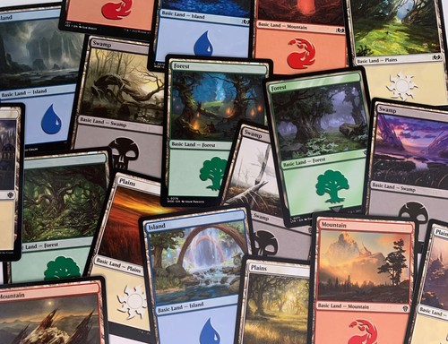 Basic land card bundle - x,
