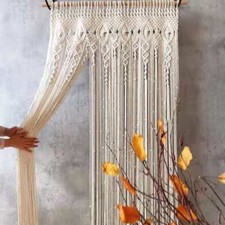 Large Macrame Curtain Panel