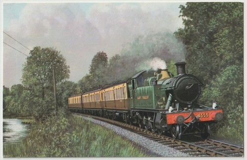 Railway art postcard gwr - postcard, 45xx