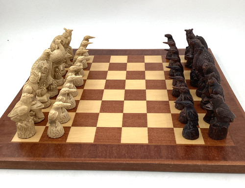 British birds chess set - british,