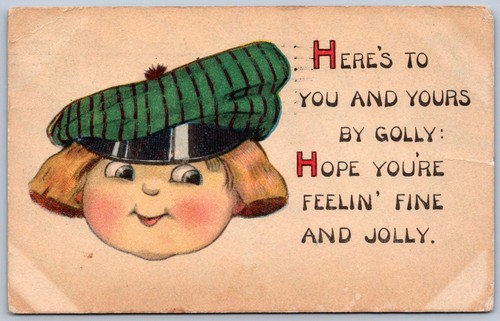 Vintage 1905 comic postcard - comic,