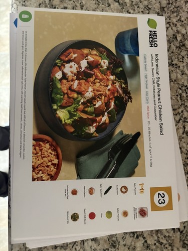 120 hello fresh recipe cards - 120+hello,