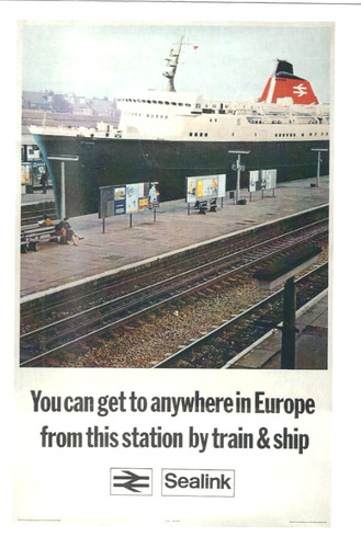 Railway advert poster - advert,
