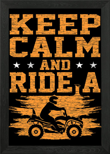 Quad bike framed wall - framed,
