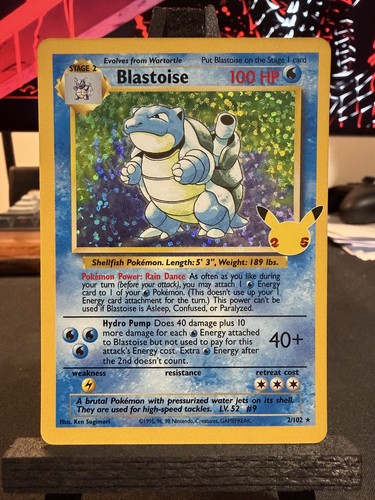 Blastoise 102 pokemon - 2/102,