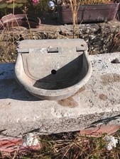 Vintage Small Galvanised Animal Trough 11" Wide
