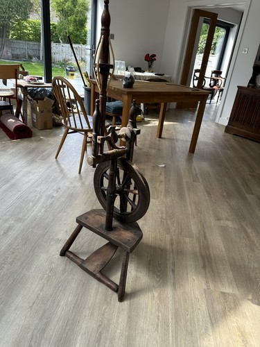 Antique beech and oak spinning - beech,