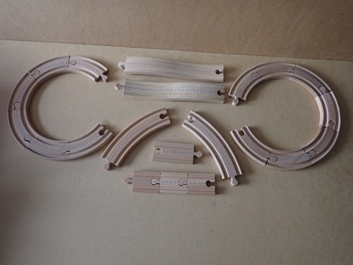 Lot wooden road rail - wooden,