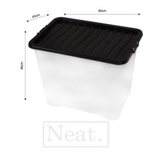 80L XL PLASTIC STORAGE BOXES -