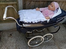 Vintage Silver Cross Dolls Pram And Accessories silvercross