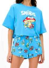 Ladies Boxy Pyjamas THE SMURFS