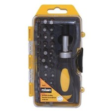 Rolson 38 piece Stubby Ratchet Screwdriver and Bit Set