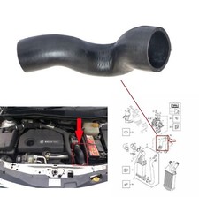 Intercooler Pipe Turbo Hose For Vauxhall / Opel Astra Left H 1.7 CDTI 1302494