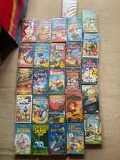 Disney VHS Video Collection + Player
