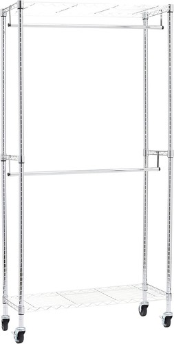 White double rod garment - double,