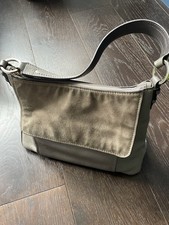 Boden leather handbag grey/mole colour, Front Flap, 30-37cm W X 23cm H