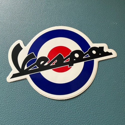 Vespa blue sticker 9cm - 9cm, 6cm