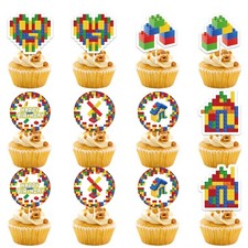 Building Blocks Cupcake Topper
