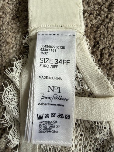 Jenny packham cream bra - cream, 34ff