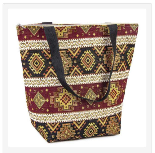 Kilim design tote - design, shoulders