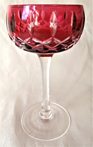 Walsh cranberry overlay cup - walsh,