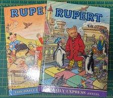 2 x Vintage Rupert Annuals 1977 & 1978 Very Good Condition